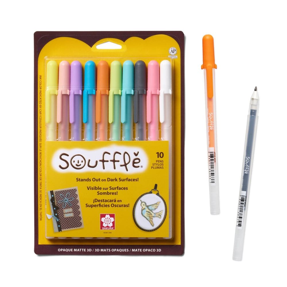 Caneta 3D SAKURA 3D Soufflé para escrever e desenhar — pacote com 10