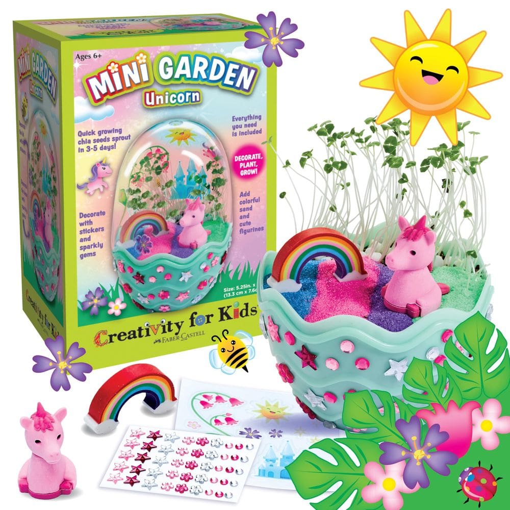 Kit Terrarium Creativity para crianças Mini Garden Unicorn 6-8+