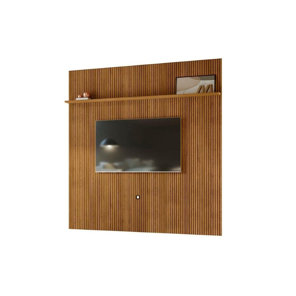 Painel Piso-Teto New Guaporé para TV de até 75 polegadas - Cumaru - Madetec