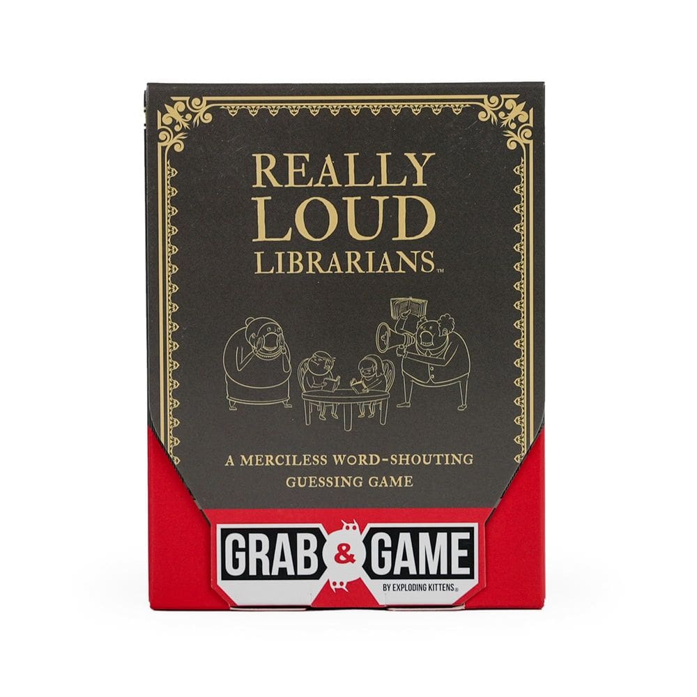 Jogo de cartas Exploding Kittens Really Loud Bibliotecários com mais de 8 anos