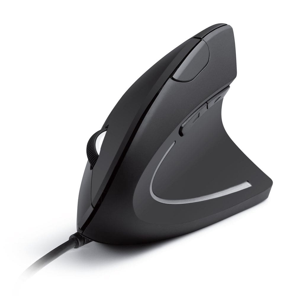 Mouse USB óptico ergonômico Anker com fio vertical 1000/1600 DPI
