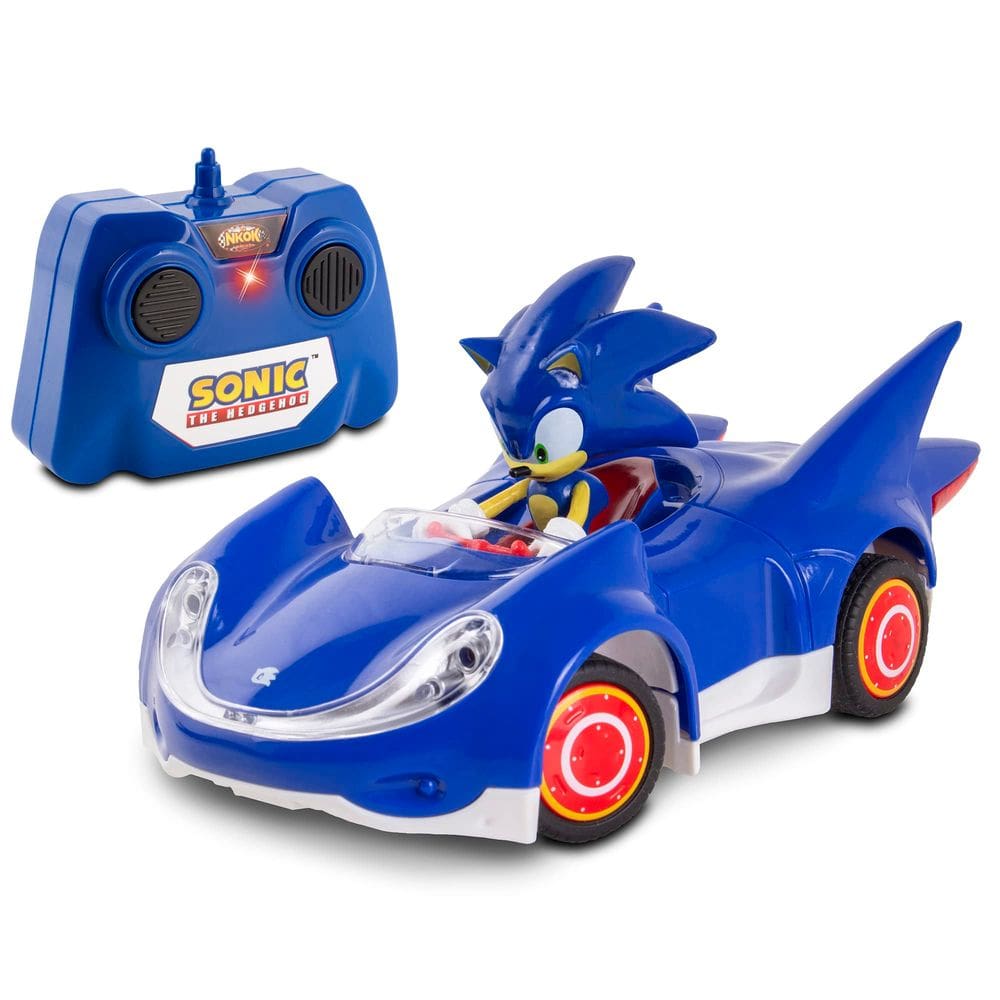 Carro com controle remoto Sonic NKOK Sonic e Sega All-Stars