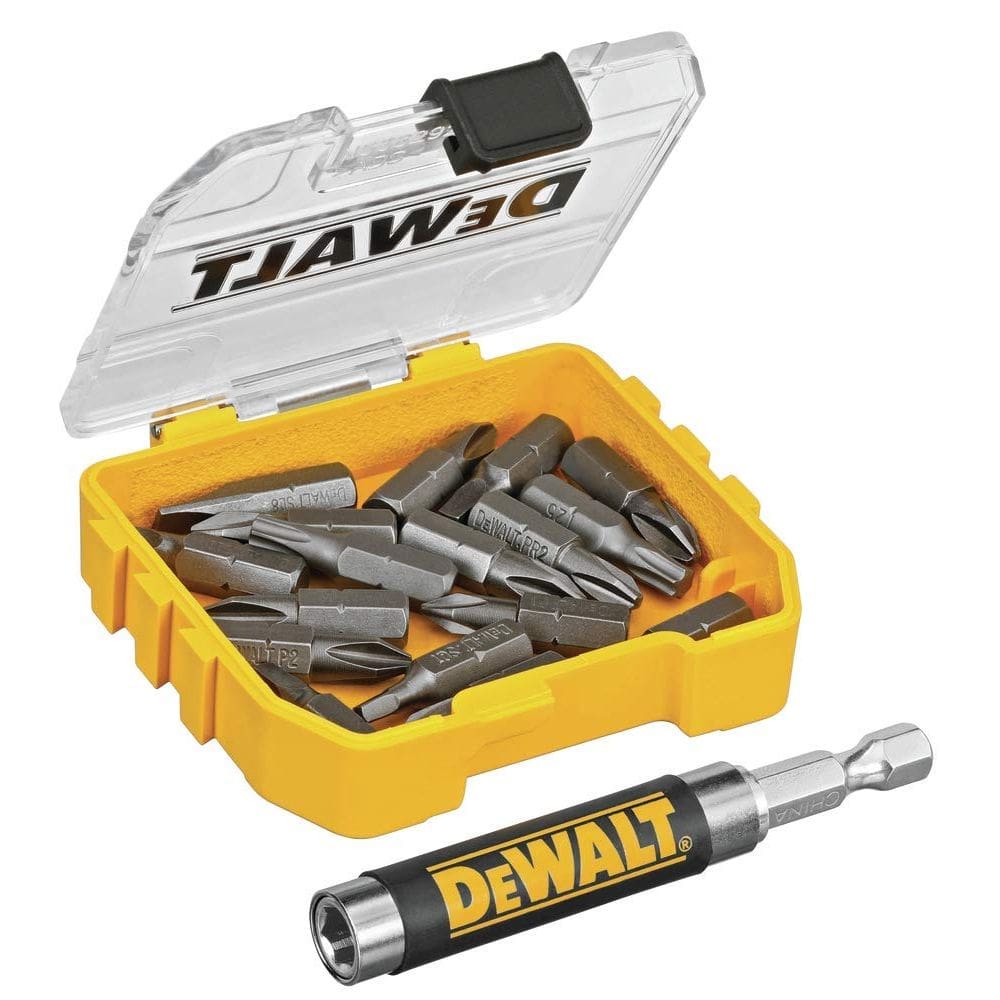 Conjunto de guias de acionamento DEWALT DWAF2058CS 18 peças, amarelo compacto