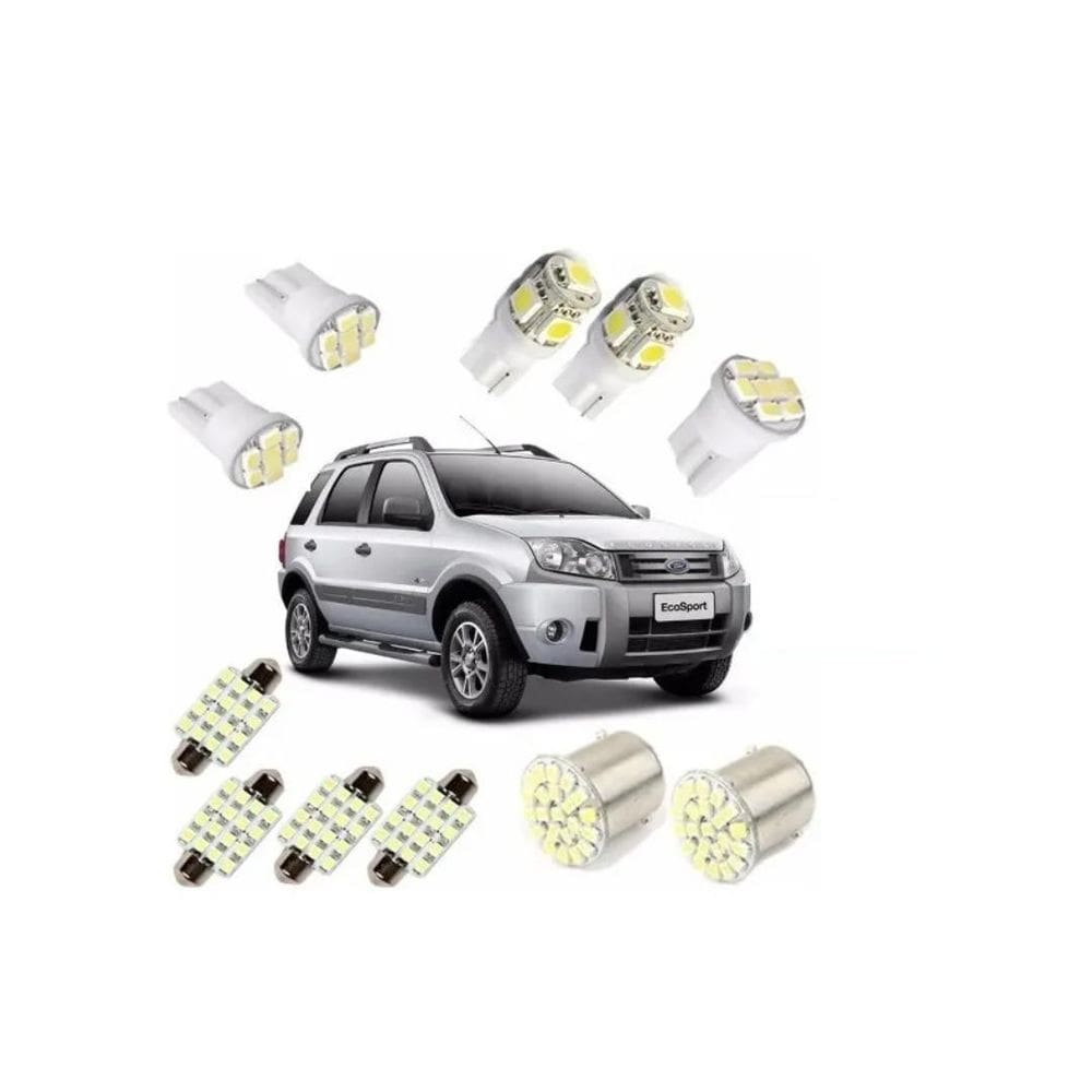 Kit Lâmpada Led Ford Ecosport 2004-2012 Blue Lion