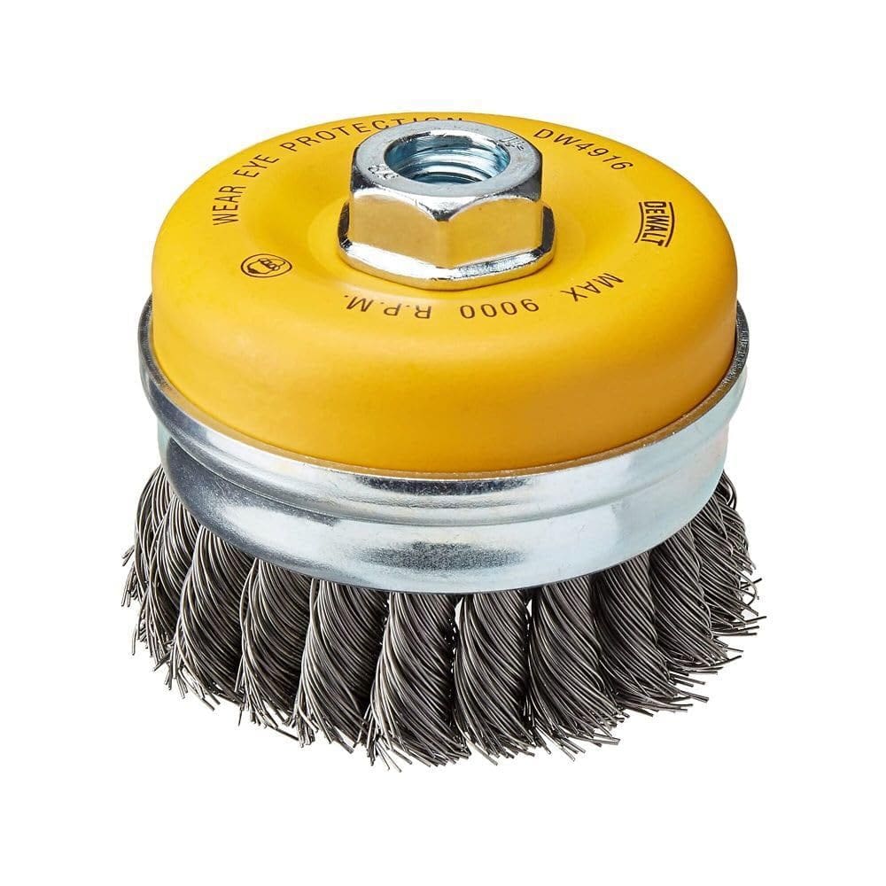 Escova de copo de arame DEWALT Knotted 10cm DW4916