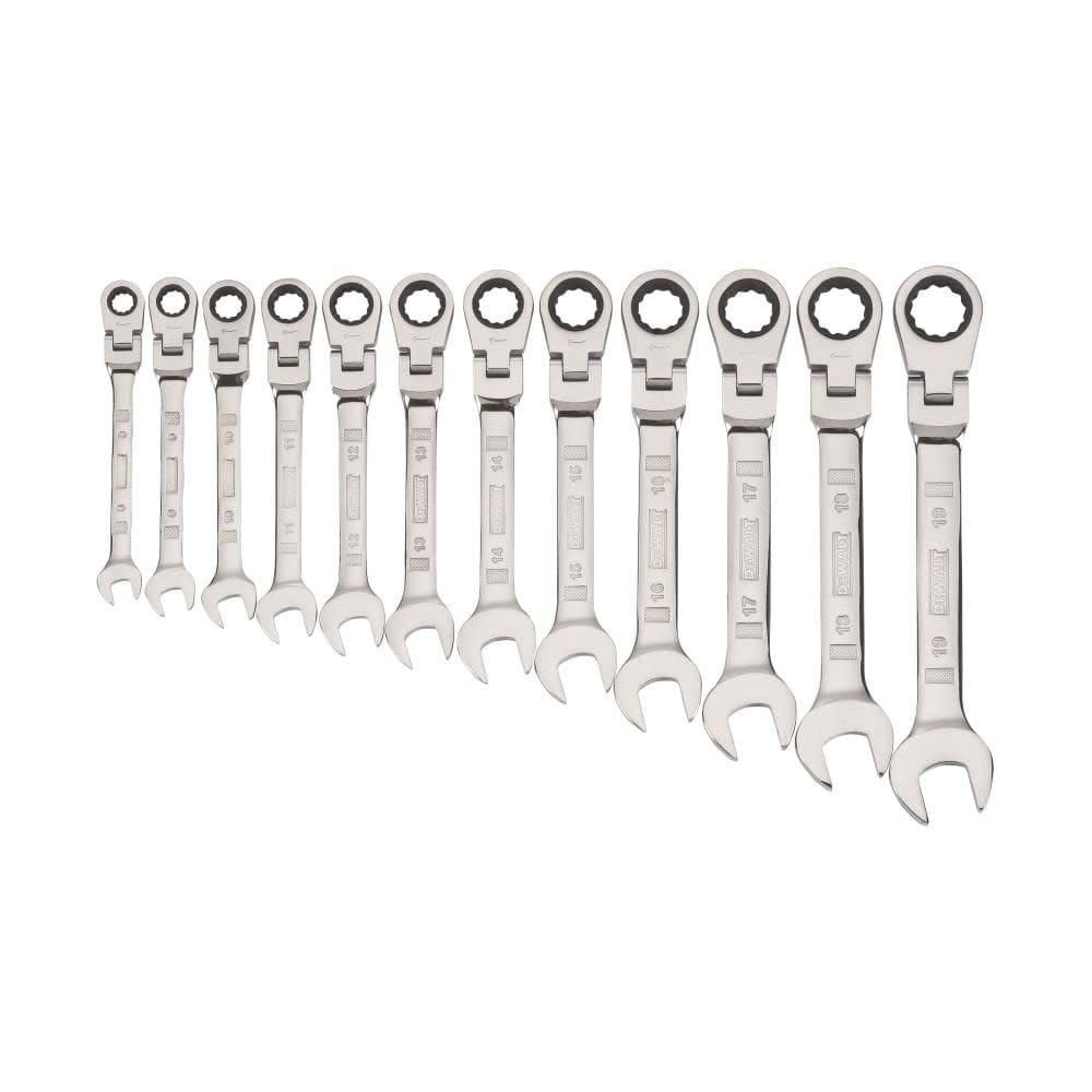 Conjunto de chaves de catraca DEWALT Flexível de 12 peças (12 unidades) MM