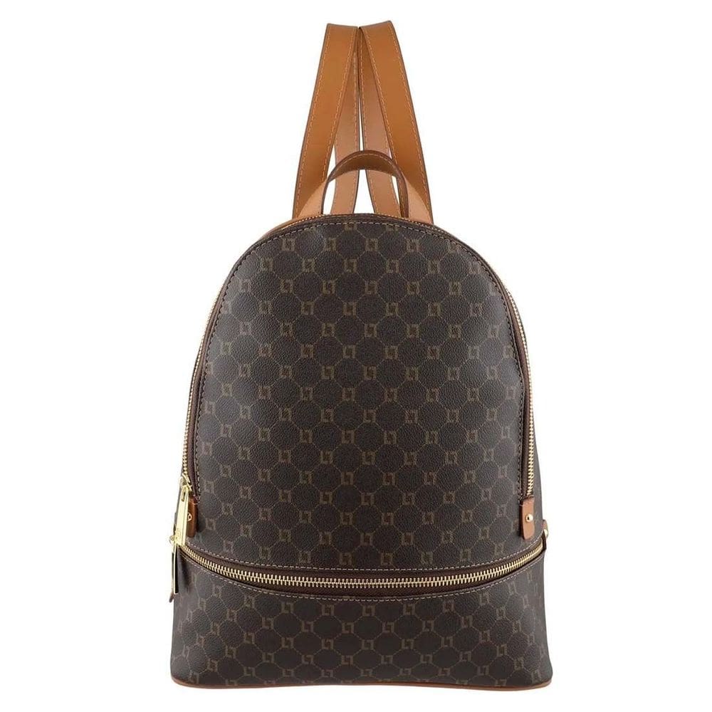 Mochila Luz da Lua Monograma Mocca / Amêndoa