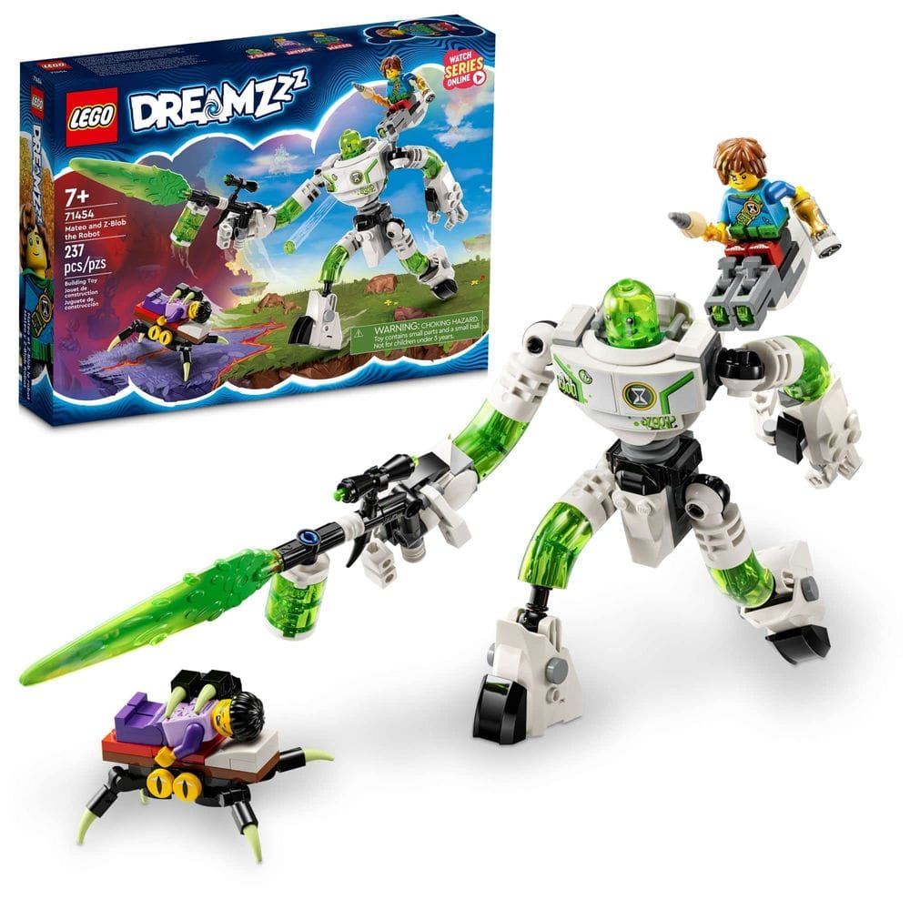Conjunto de brinquedos de construção LEGO DreamZzz Mateo e Z-Blob 71454
