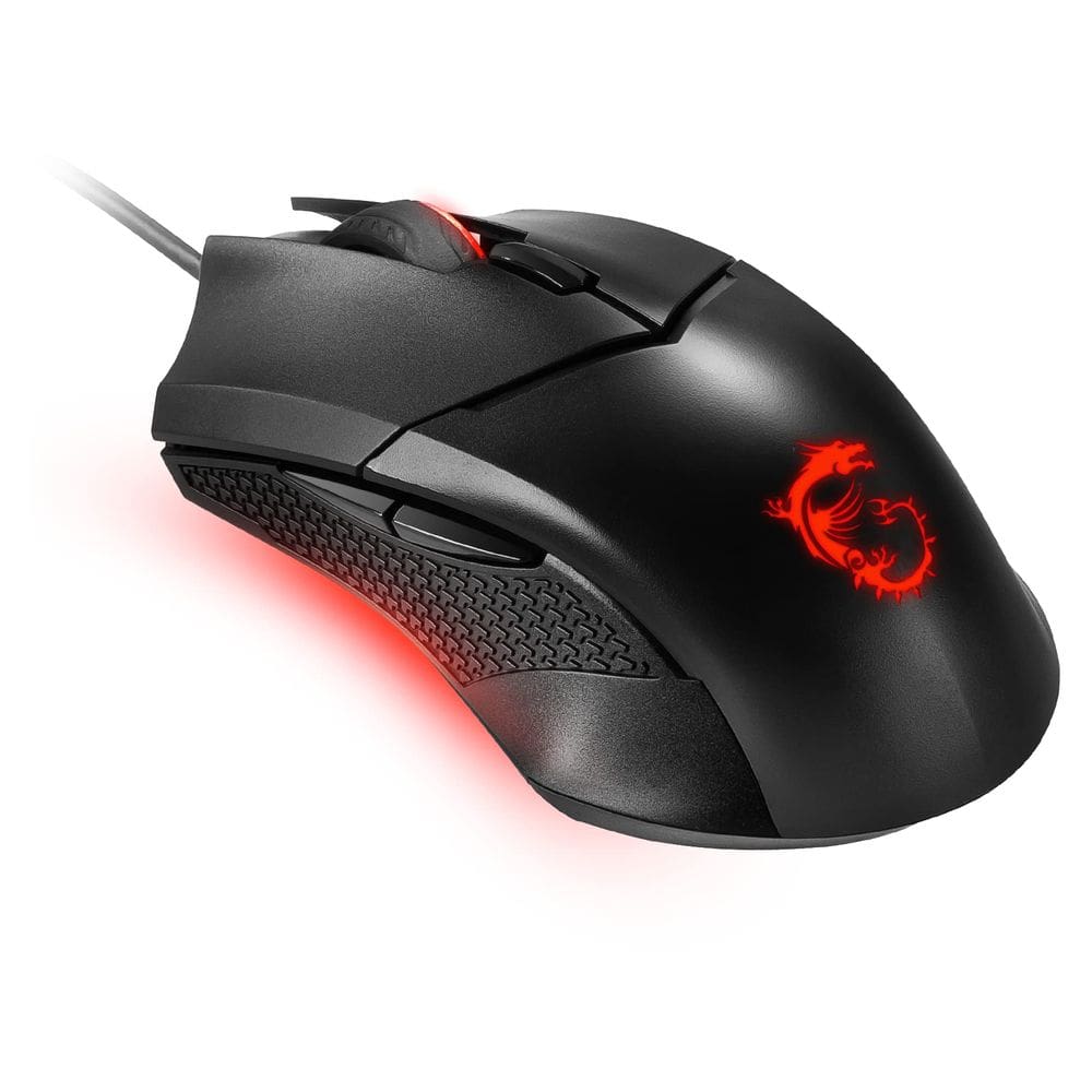 Mouse para jogos MSI Clutch GM08 4200 DPI com sensor óptico preto
