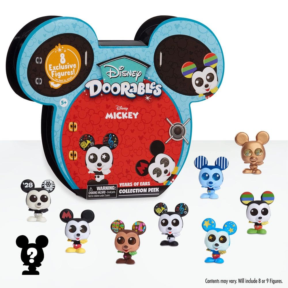 Toy Disney Doorables Mickey Mouse Years of Ears com 8 bonecos
