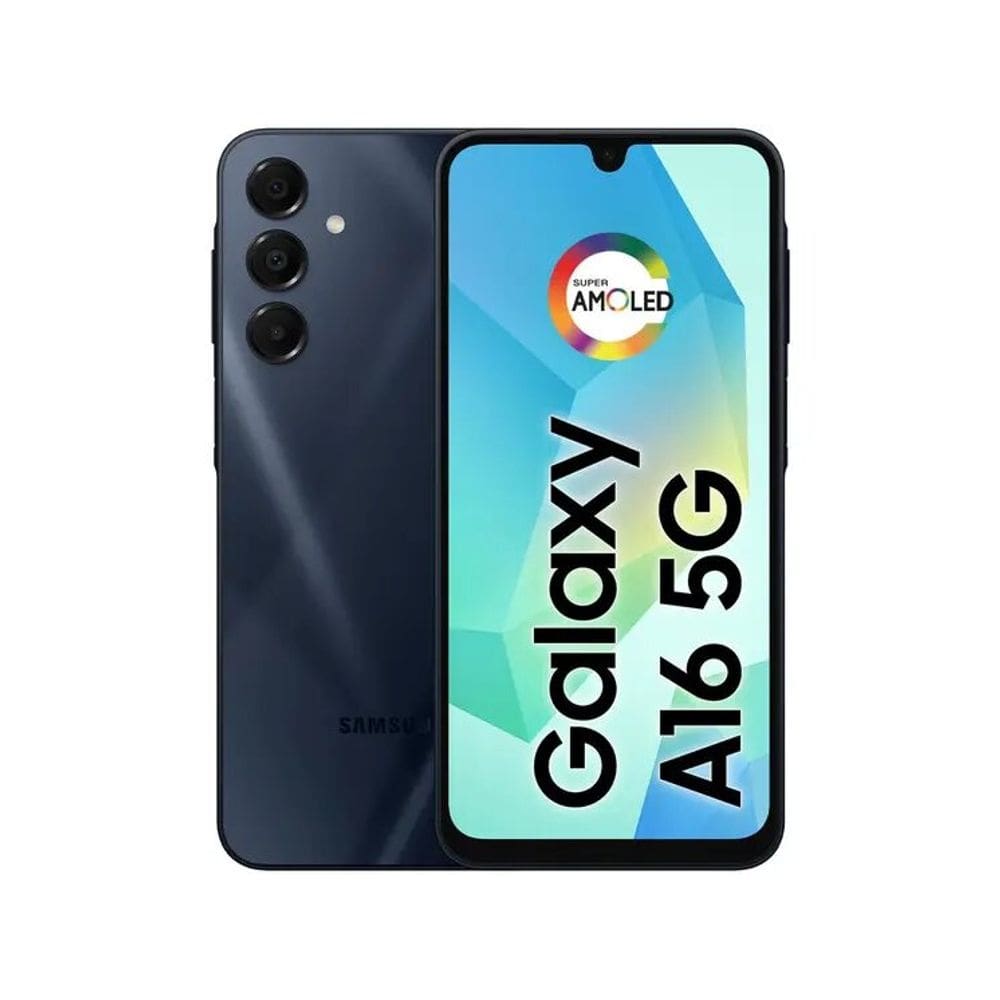 Smartphone Samsung Galaxy A16 5G 256GB - Azul Escuro, RAM 8GB, Tela 6.7", Câmera Tripla 50MP + Selfie 13MP