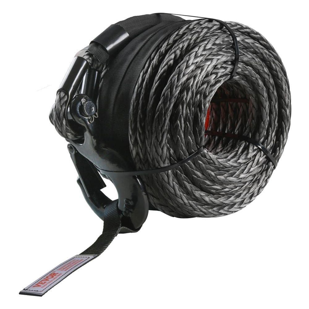 Cabo de guincho sintético VEVOR 9,5 mm x 30 m 12.000 kg com acessórios