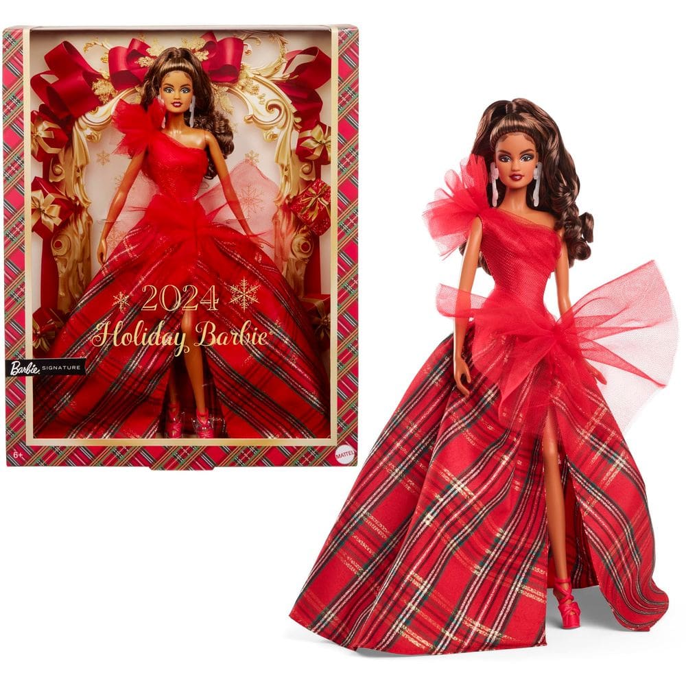Boneca Barbie 2024 Holiday Barbie, brinquedo de colecionador sazonal