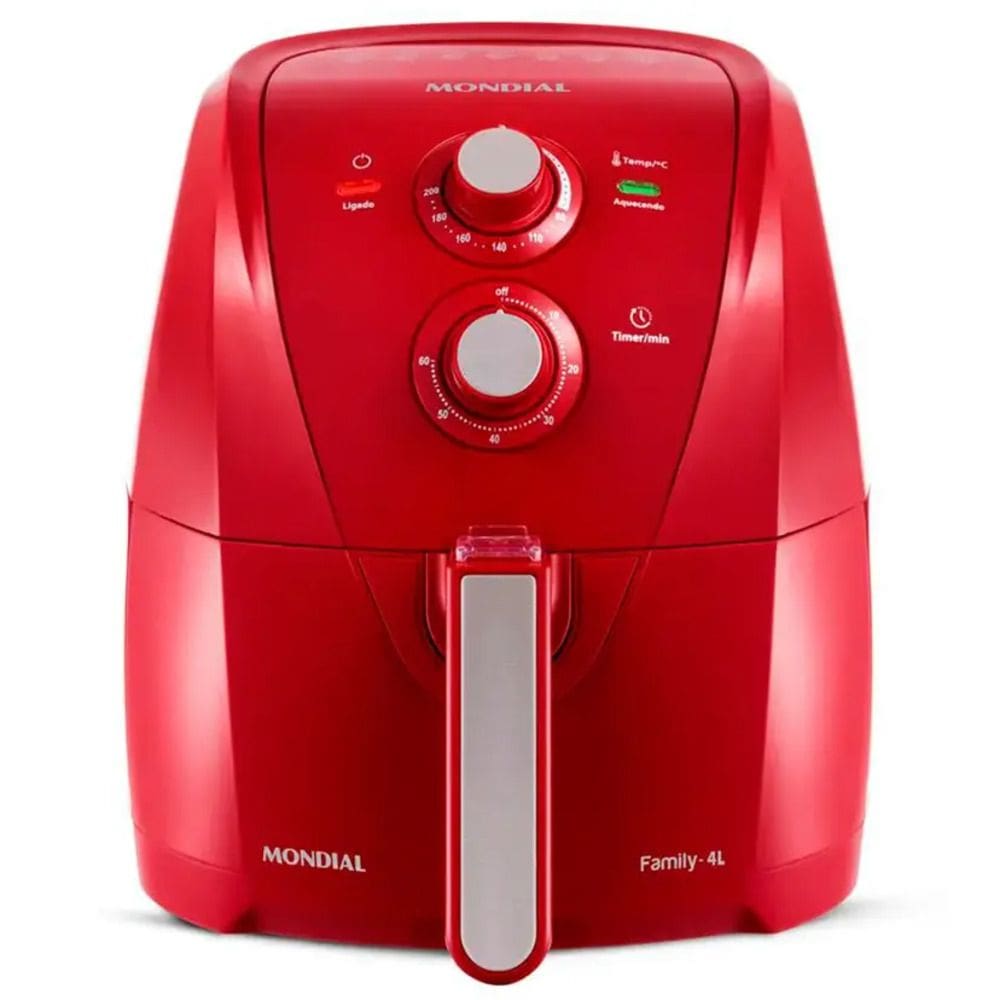 Fritadeira AIR FRYER Mondial 1500W 4L AFN-40 - 8904-02 Vermelho 220 VOLTS
