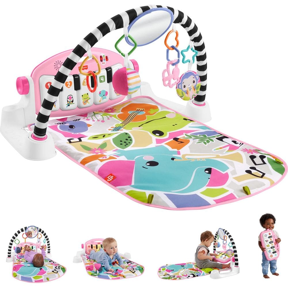 Playmat Fisher-Price Glow and Grow Kick & Play Piano Gym Pink