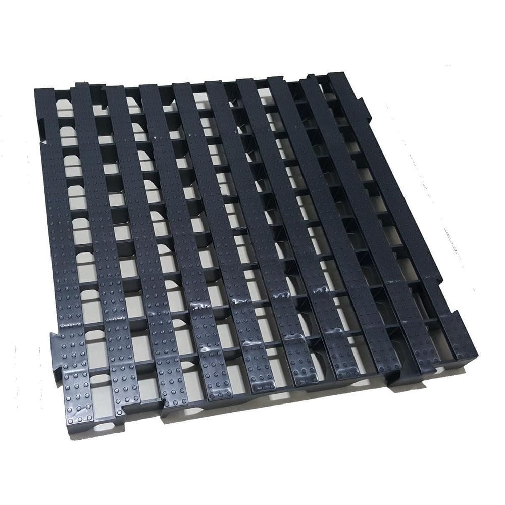 Pallet Palete Estrado Plástico 50X50Cm Preto 6Pcs