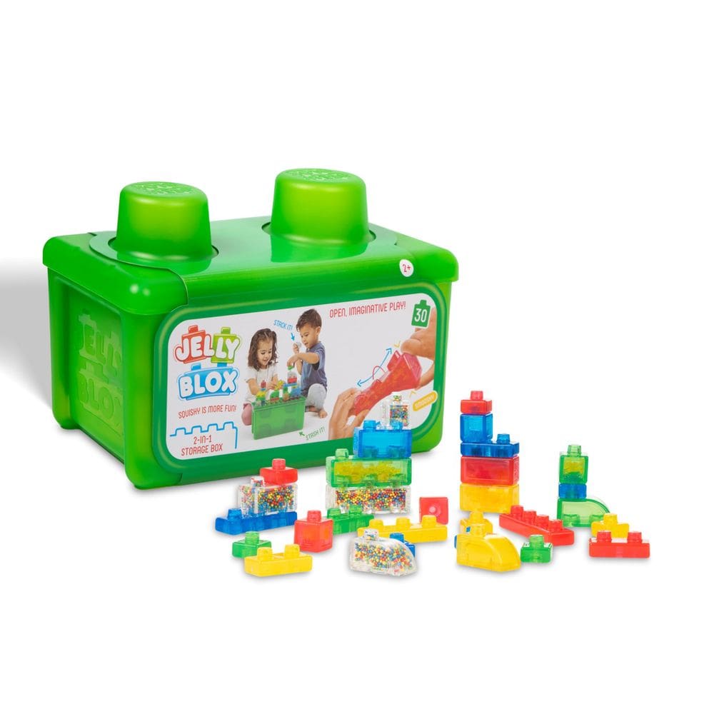 Blocos de construção Goliath Jelly Blox Stash `N Stack com 30 blocos