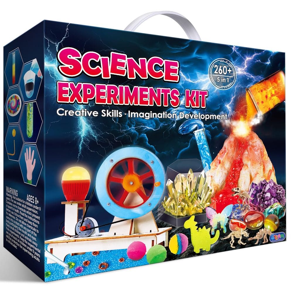 Kit científico UNGLINGA 260+ Experiments para crianças com conjunto de química