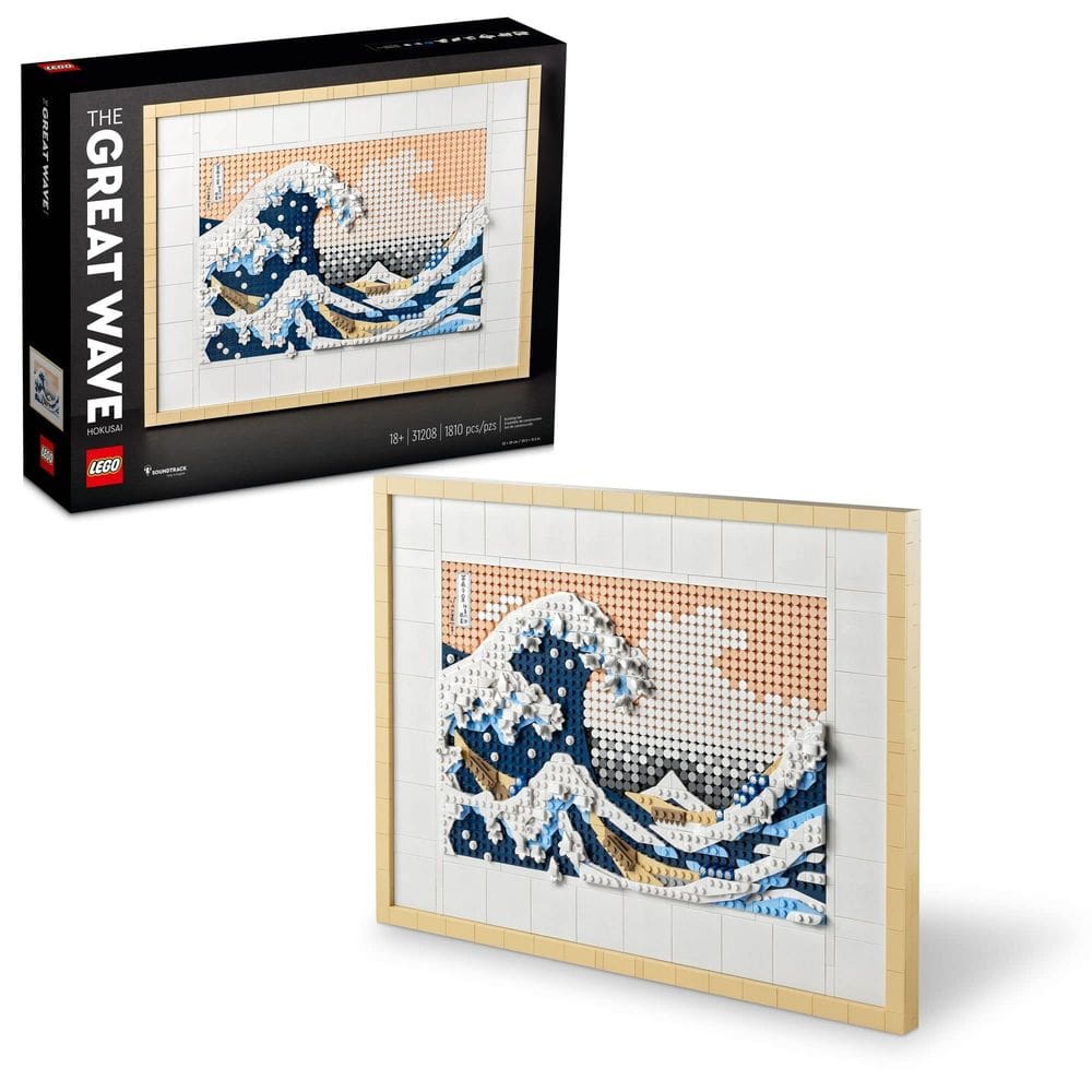 Kit de artesanato de arte LEGO Art Hokusai The Great Wave 31208