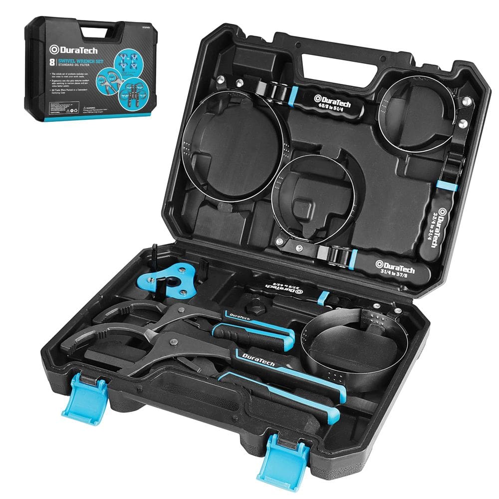Conjunto de chaves giratórias para filtro de óleo DURATECH 8 peças 70-132 mm