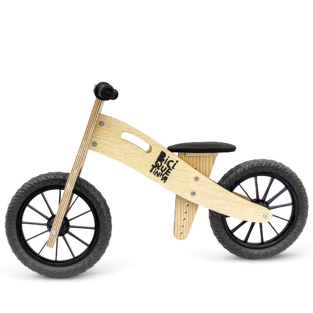 Bicicleta de Equilíbrio Infantil Biciquétinha Wooden Preta