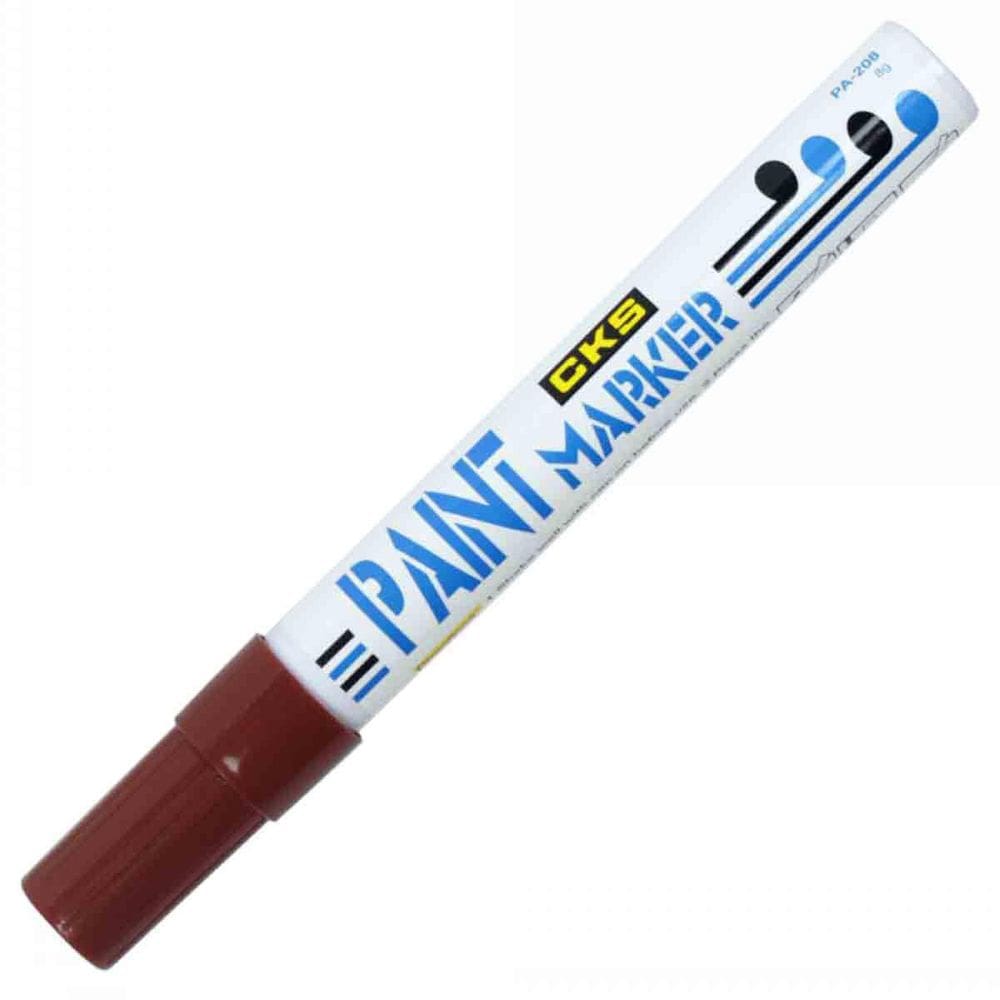 Caneta Permanente Paint Marker Cks Marrom