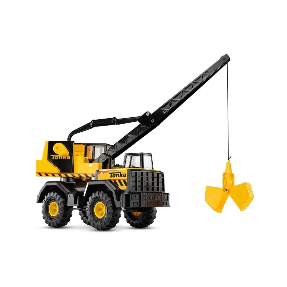 Caminhão de construção de brinquedos Tonka Steel Classics Mighty Crane