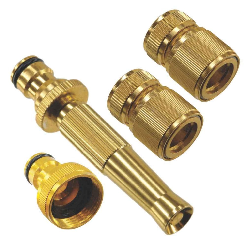 Kit Mangueira Jardim c/ Esguicho + Engates + Conector