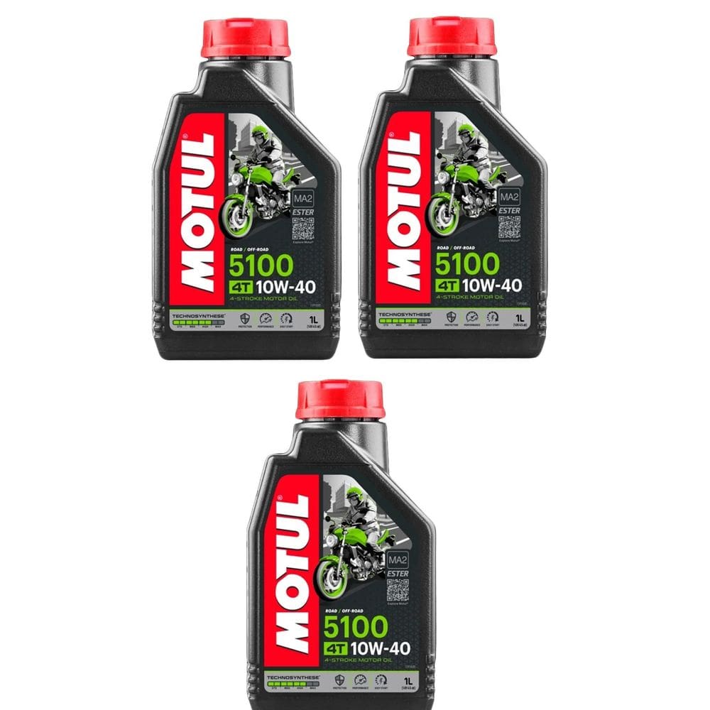 Troca Óleo 3x Motul 5100 10-w40 Road Of-road Ma2