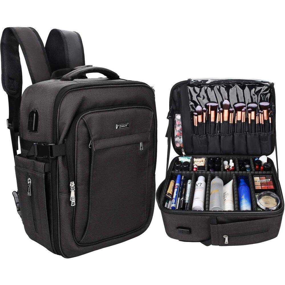 Mochila de maquiagem Relavel Professional com porta de carregamento USB