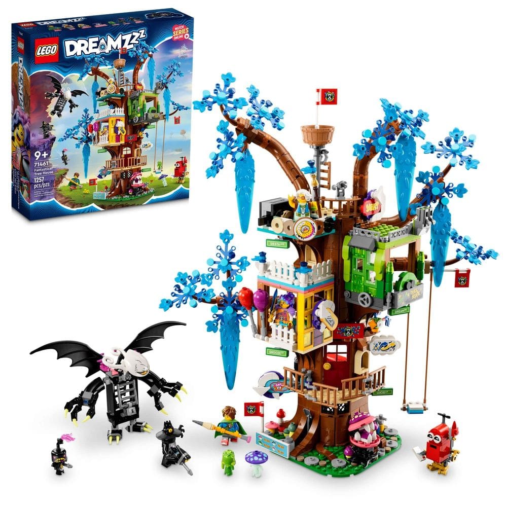 Bloco de construção de brinquedo LEGO DreamZzz Fantastical Tree House 71461
