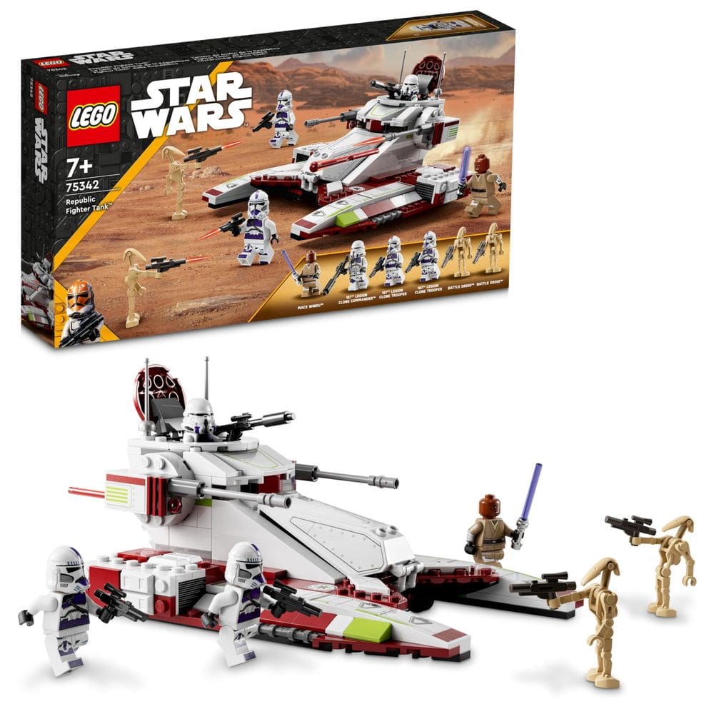 Tanque de combate LEGO Star Wars Republic de brinquedo 75342