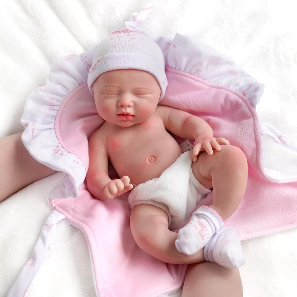 Boneca Reborn Baby Doll BABESIDE Lifelike Silicone, corpo inteiro, 30 cm