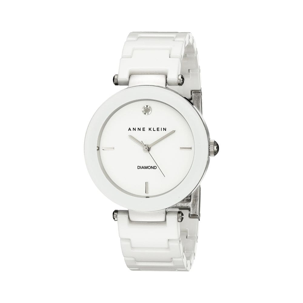 Relógio Anne Klein AK/1019WTWT pulseira de cerâmica feminina