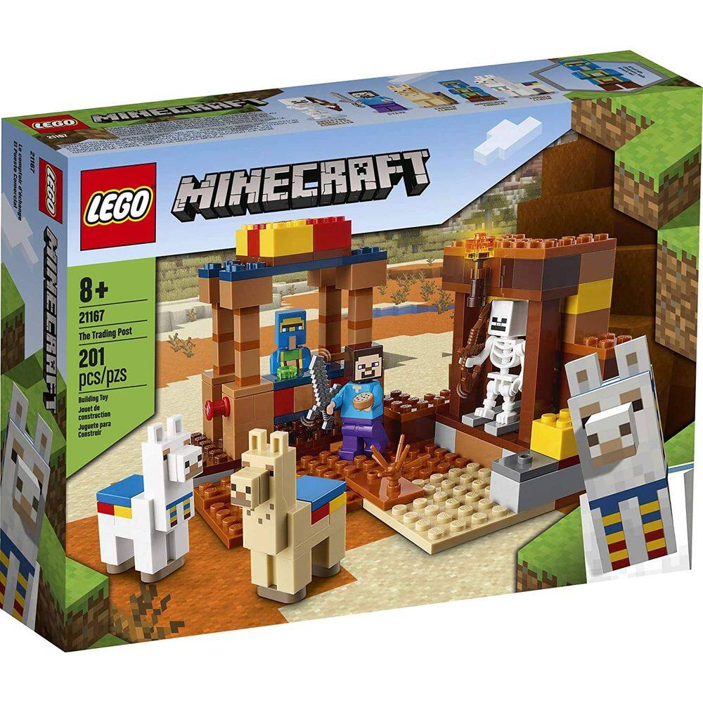 Conjunto de jogos LEGO Minecraft The Trading Post 21167 com Steve e Skeleton