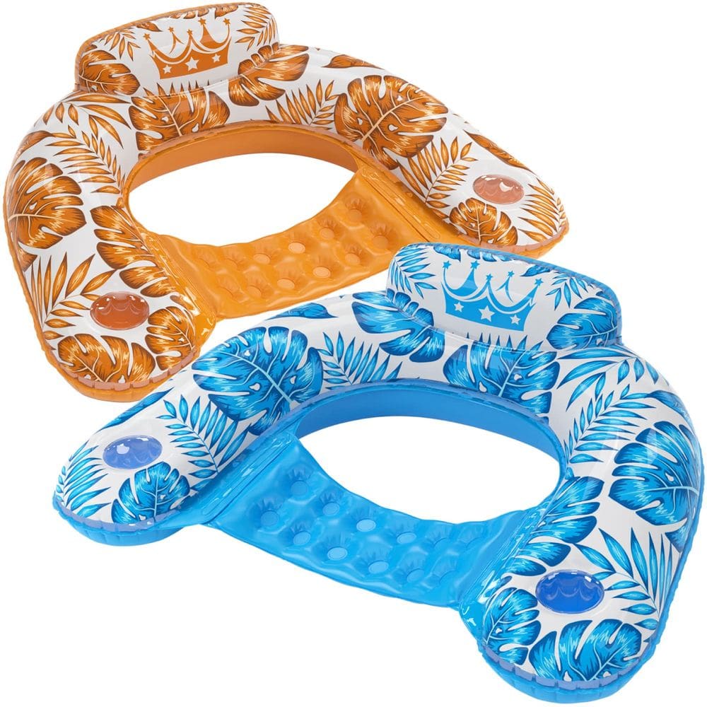 Cadeira flutuante de piscina Jasonwell Lounge inflável para adultos