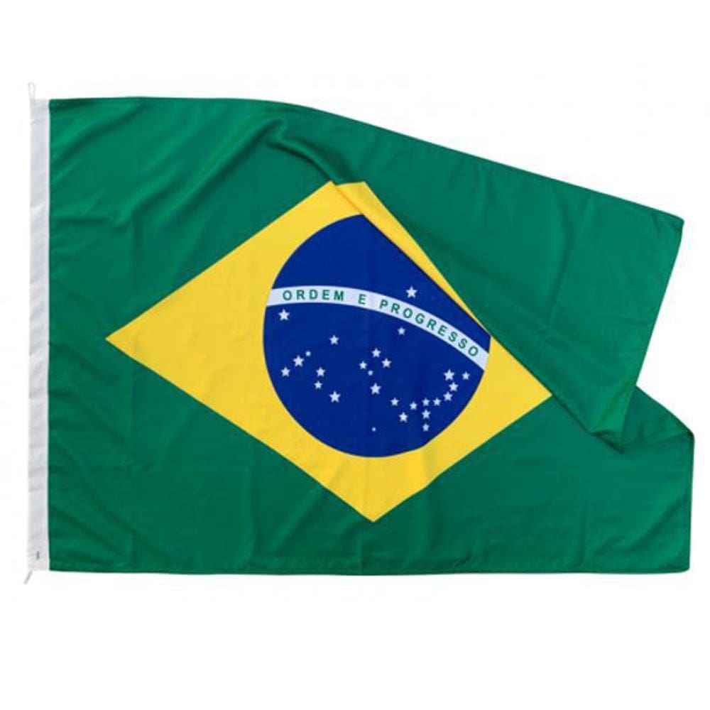 Bandeira Brasil Oficial 22x33cm Estampada Poliéster