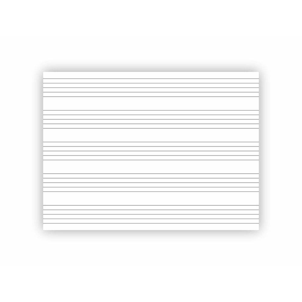 Adesivo Quadro Branco Pautado Pauta Musical 120X64 Cm