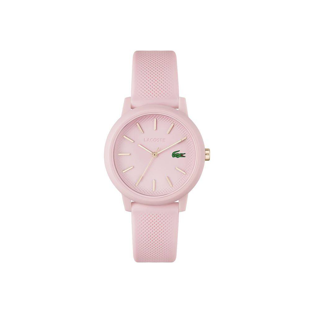 Relógio feminino Lacoste 12.12 de quartzo em plástico/silicone rosa