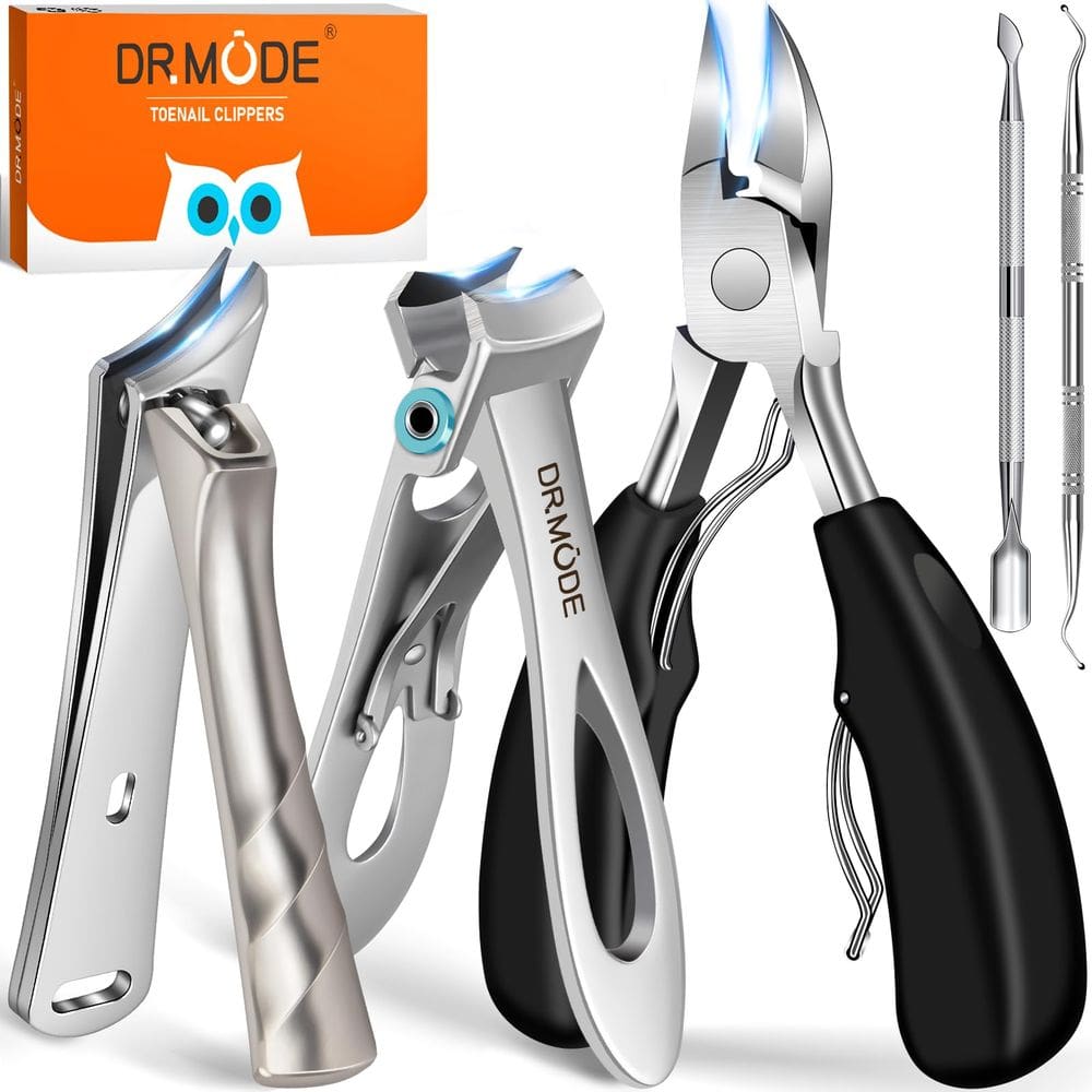 Conjunto 5 em 1 de cortadores de unhas DRMODE para idosos