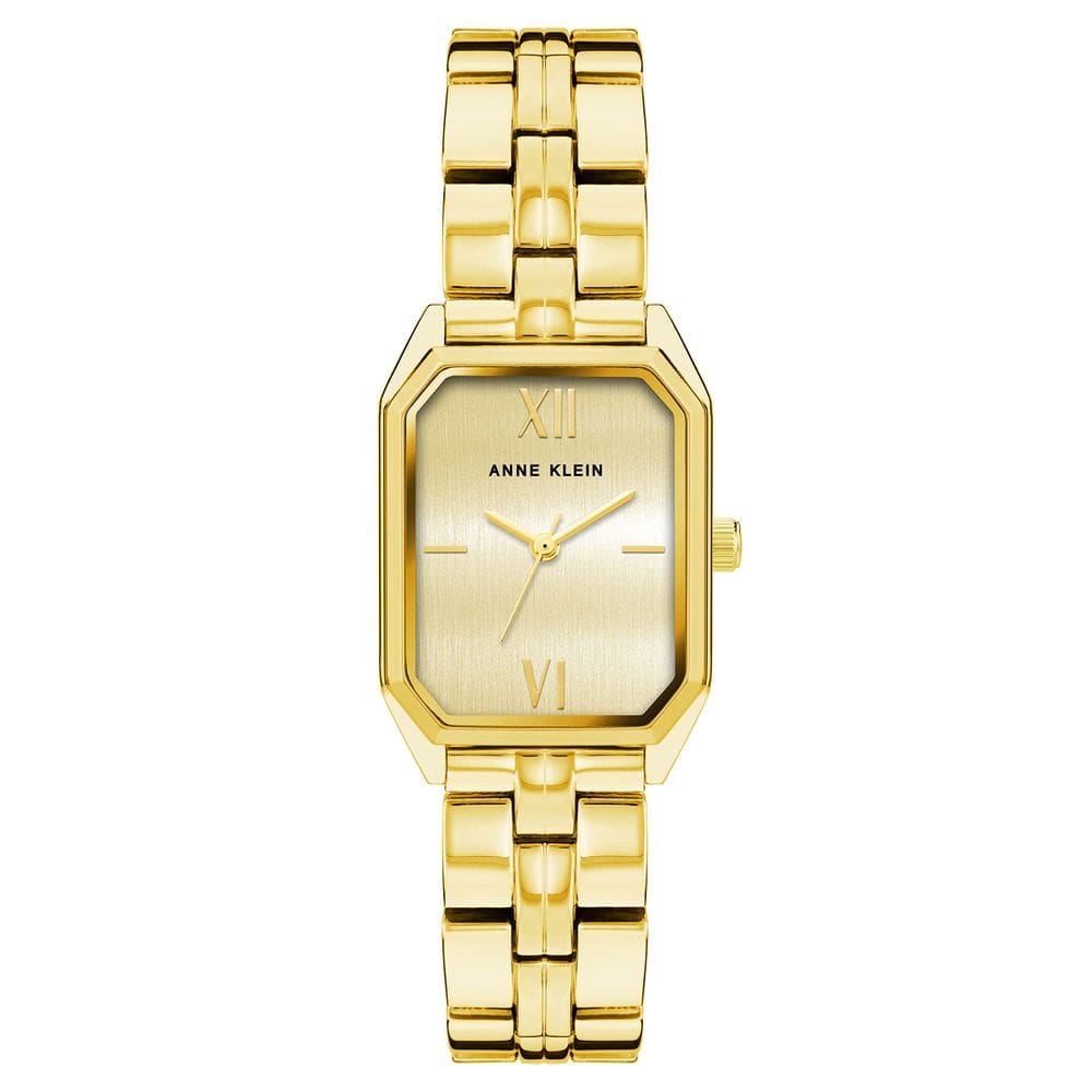 Relógio: pulseira feminina Anne Klein, dourada, 30 m, resistente à água