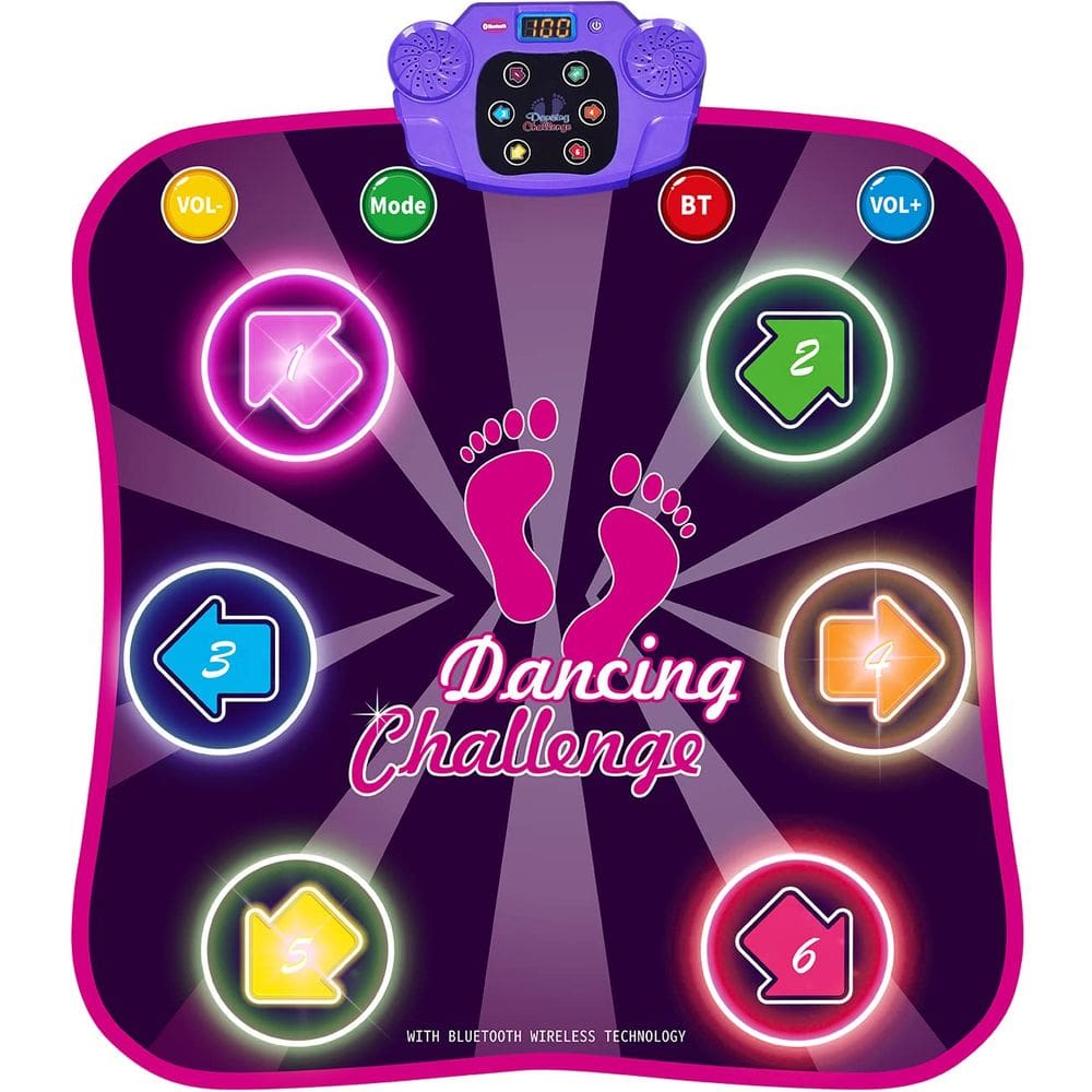 Tapete de dança Bambilo Light Up com Bluetooth para crianças de 3 a 12 anos