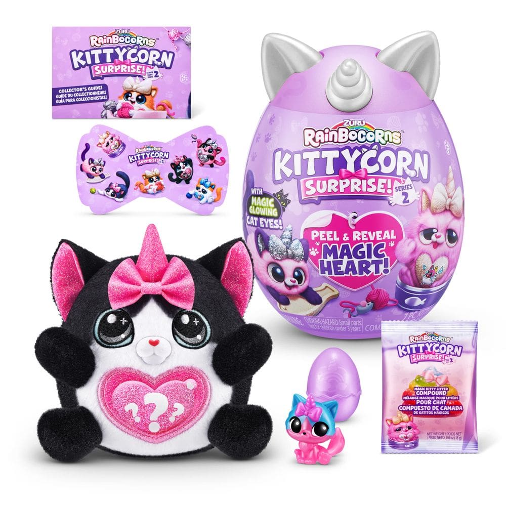 Animais de pelúcia Rainbocorns Kittycorn Surprise Series 2