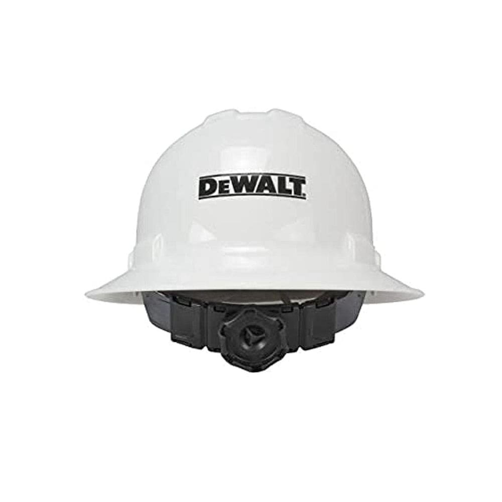 Hard Hat DEWALT Full Brim com suspensão de catraca de 6 pontos branca