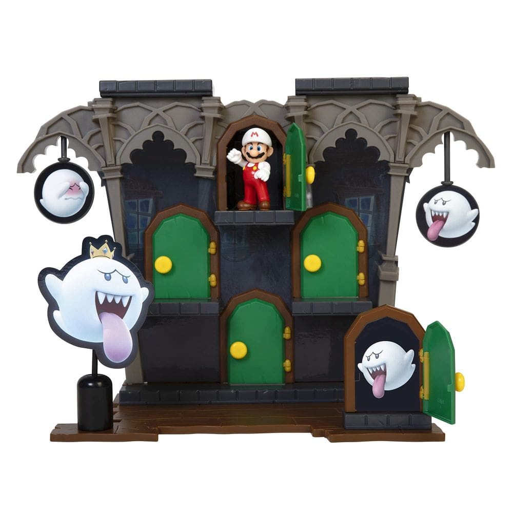 Bonecos de ação Toy Nintendo SUPER MARIO Deluxe Boo Mansion