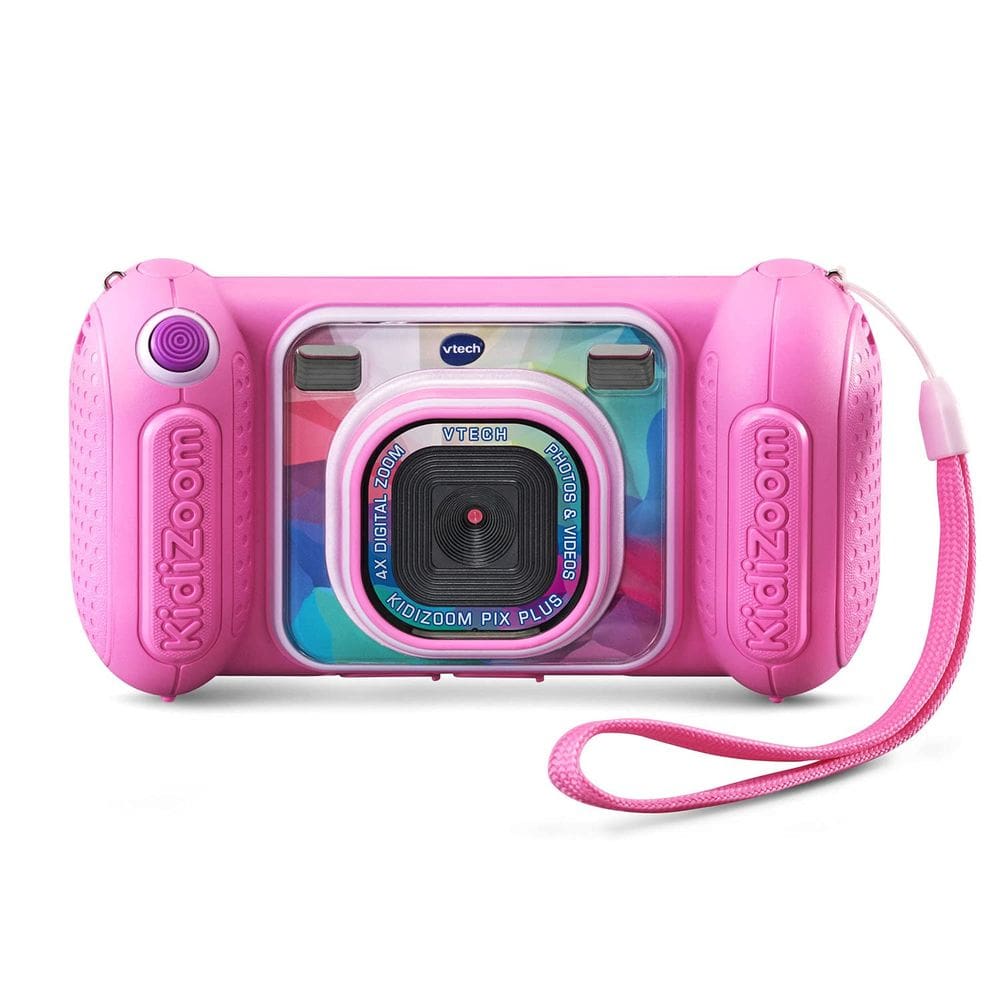 Câmera VTech KidiZoom Camera Pix Plus 2.0MP, rosa para crianças de 3 a 8 anos