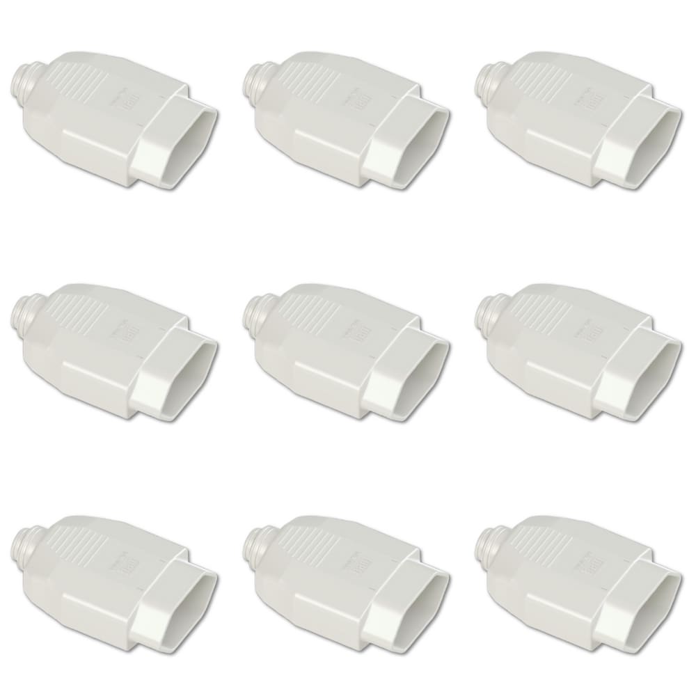 Kit Plugue Fêmea 2P+T 20A 250Vca Branco 100 peças
