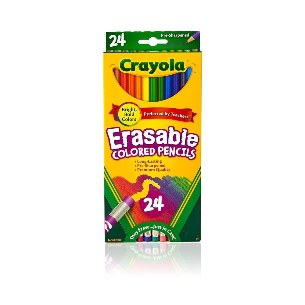 Lápis de cor Crayola apagáveis de 24 quilates para crianças de 6 anos ou mais