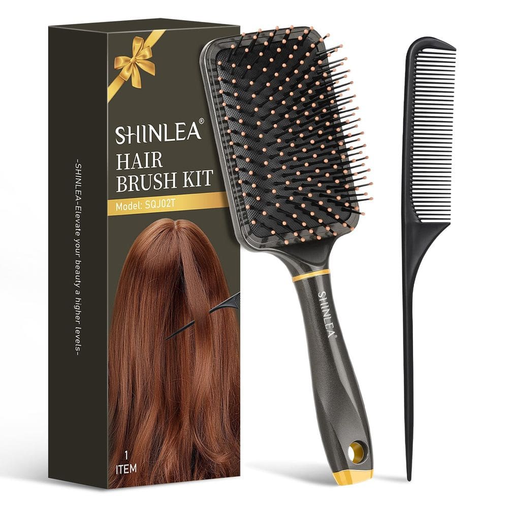 Escova de remo SHINLEA para secar com secador, desembaraçar cabelos molhados e secos
