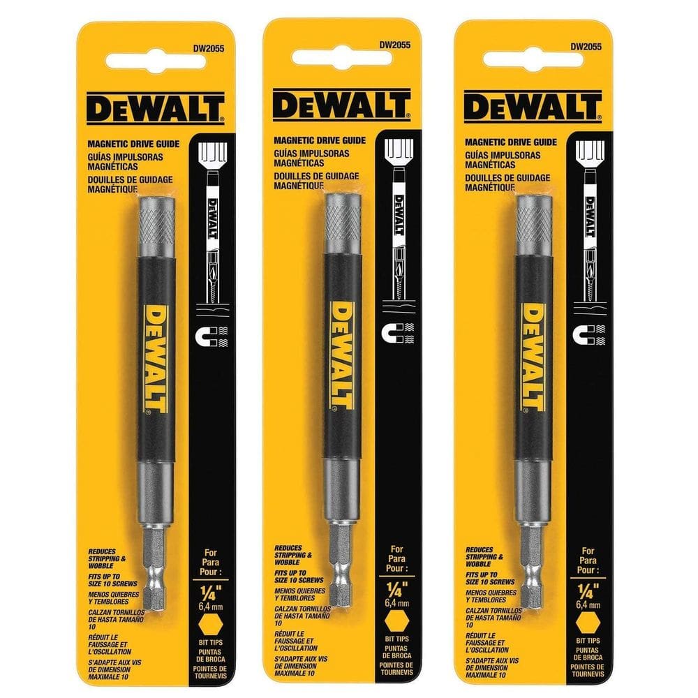 Suporte magnético com ponta de broca DEWALT DW2055 (pacote com 3)